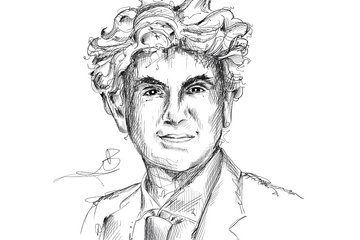 Gezeichnetes Portrait von Lucio Baccaro