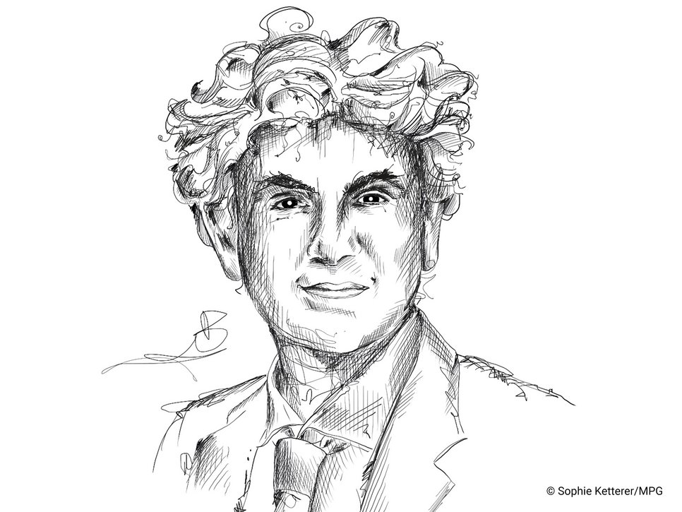 Gezeichnetes Portrait von Lucio Baccaro