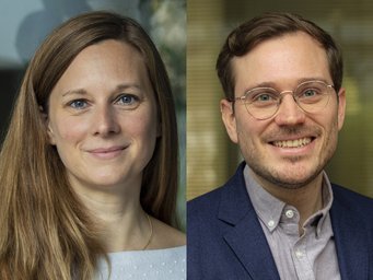 Das Foto zeigt Isabell Stamm und Philipp Golka, die in den Vorstand der Sektion Wirtschaftssoziologie der DGS gewählt worden sind.