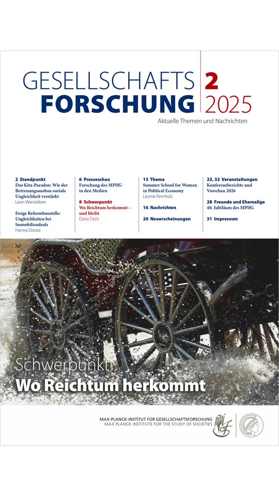Cover page of the research magazine “Gesellschaftsforschung” 2025/2 with table of contents