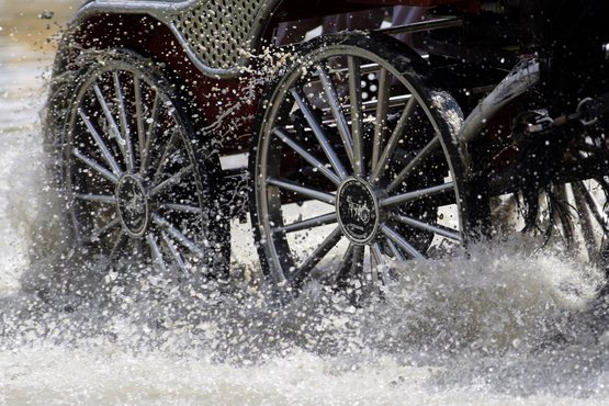 Räder einer Luxuskutsche