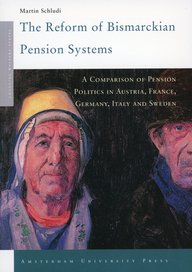 Cover of the book ‘The Reform of Bismarckian Pension Systems’ with a detailed description of pension policy in Europe.