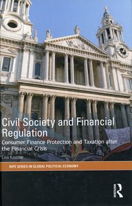 St Paul's Cathedral with protest banners, book cover about financial regulation after the financial crisis by Lisa Kastner.