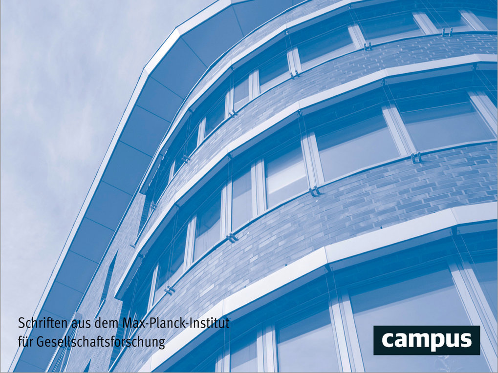 Facade view of the MPIfG building, cover motif of the books in the Campus series