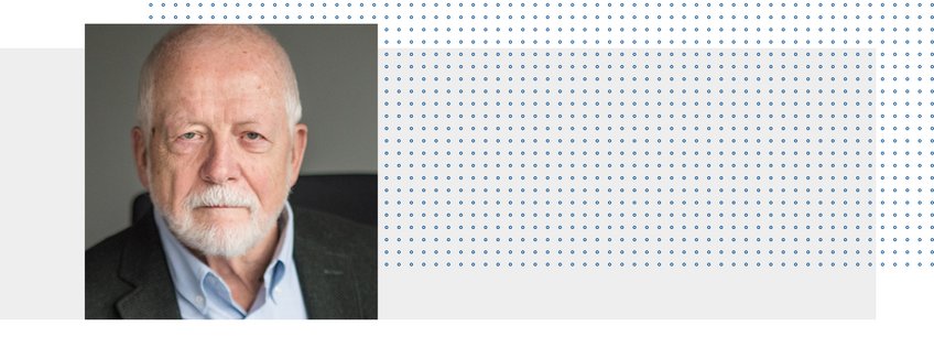 Prof. emer. Dr. Dr. h.c. mult. Fritz W. Scharpf Portrait of an elderly man with a beard, wearing a blue shirt and a dark blazer.